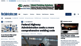 What Thefabricator.com website looked like in 2021 (4 years ago)