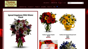 What Thomastheflorist.ca website looked like in 2021 (3 years ago)
