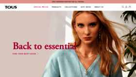 What Tous.com website looked like in 2021 (3 years ago)