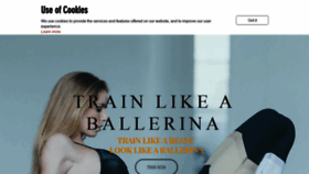 What Trainlikeaballerina.com website looked like in 2021 (3 years ago)