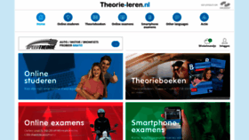 What Theorie-leren.nl website looked like in 2021 (3 years ago)