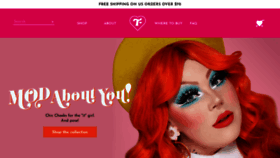 What Trixiecosmetics.com website looked like in 2021 (3 years ago)