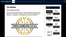 What Thegambler.co.za website looked like in 2021 (5 years ago)