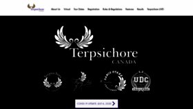 What Terpsichore.ca website looked like in 2021 (3 years ago)