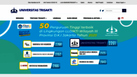What Trisakti.ac.id website looked like in 2021 (3 years ago)
