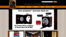 What Tocapercussion.com website looked like in 2021 (3 years ago)