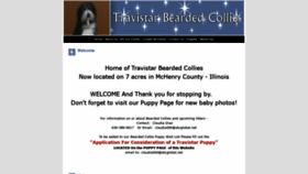What Travistarbeardedcollies.com website looked like in 2021 (3 years ago)