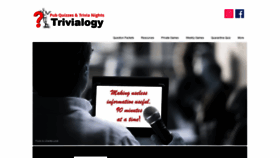 What Trivialogy.com website looked like in 2021 (3 years ago)
