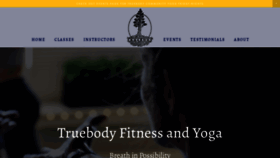 What Truebodyfitnessandyoga.com website looked like in 2021 (3 years ago)