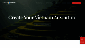 What Topastravel.vn website looked like in 2021 (3 years ago)