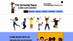 What Thegrowingplacecenters.org website looked like in 2021 (3 years ago)