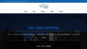 What Timjonesroofing.com website looked like in 2021 (3 years ago)