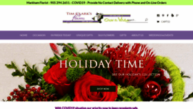 What Timclarksflowers.ca website looked like in 2021 (3 years ago)