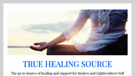 What Truehealingsource.com website looked like in 2021 (3 years ago)
