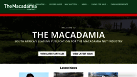 What Themacadamia.co.za website looked like in 2021 (3 years ago)