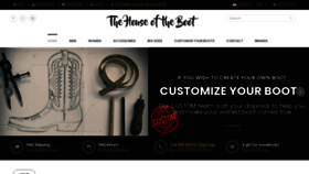 What Thehouseoftheboot.com website looked like in 2021 (3 years ago)
