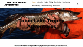 What Tobinlaketrophyadventures.com website looked like in 2021 (4 years ago)