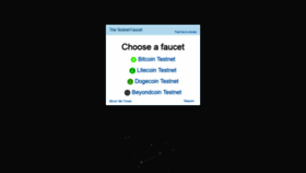 What Testnet-faucet.com website looked like in 2021 (3 years ago)