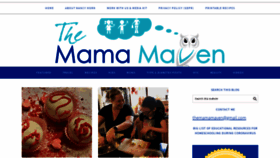 What Themamamaven.com website looked like in 2021 (3 years ago)