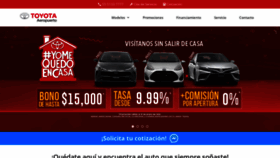 What Toyotaaeropuerto.com.mx website looked like in 2021 (3 years ago)