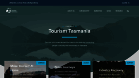 What Tourismtasmania.com.au website looked like in 2021 (3 years ago)