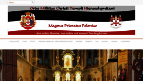 What Templariusze.org.pl website looked like in 2021 (3 years ago)