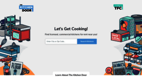 What Thekitchendoor.com website looked like in 2021 (4 years ago)