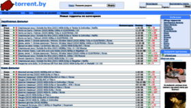 What Torrent.by website looked like in 2021 (3 years ago)