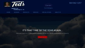 What Tedsheatingandac.com website looked like in 2021 (3 years ago)