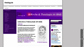 What Theology.de website looked like in 2021 (3 years ago)