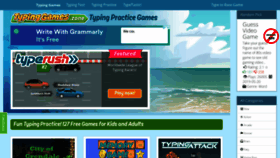 What Typinggames.zone website looked like in 2021 (3 years ago)
