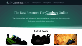 What Theclimbinggear.com website looked like in 2021 (3 years ago)