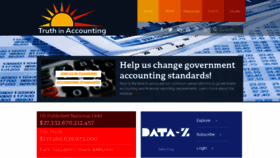 What Truthinaccounting.org website looked like in 2021 (3 years ago)