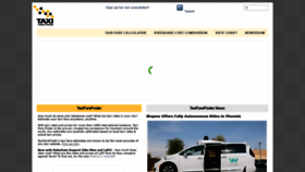 What Taxifarefinder.com website looked like in 2021 (3 years ago)