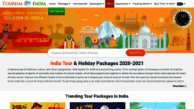 What Tourism-of-india.com website looked like in 2021 (3 years ago)