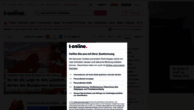 What T-online.de website looked like in 2021 (3 years ago)