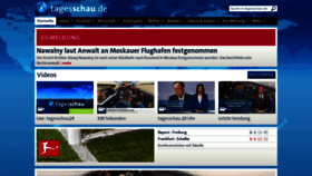 What Tagesschau.de website looked like in 2021 (3 years ago)