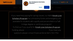 What Taftcollege.edu website looked like in 2021 (3 years ago)