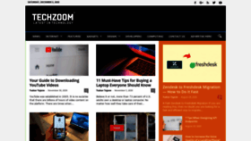 What Techzoom.org website looked like in 2021 (3 years ago)