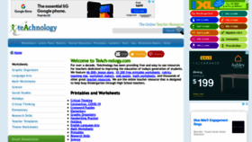 What Teach-nology.com website looked like in 2021 (3 years ago)