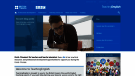 What Teachingenglish.org.uk website looked like in 2021 (3 years ago)