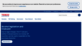 What Tesco.ie website looked like in 2021 (3 years ago)