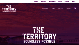 What Theterritory.com.au website looked like in 2021 (3 years ago)