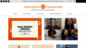 What Toryburchfoundation.org website looked like in 2021 (3 years ago)
