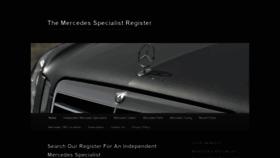 What The-mercedes-specialist-register.com website looked like in 2021 (3 years ago)