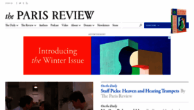 What Theparisreview.org website looked like in 2021 (3 years ago)