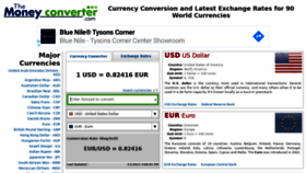 What Themoneyconverter.com website looked like in 2021 (3 years ago)