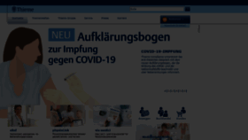 What Thieme.de website looked like in 2021 (3 years ago)