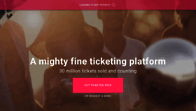 What Ticketleap.com website looked like in 2021 (3 years ago)