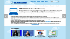 What Teachtown.com website looked like in 2021 (3 years ago)
